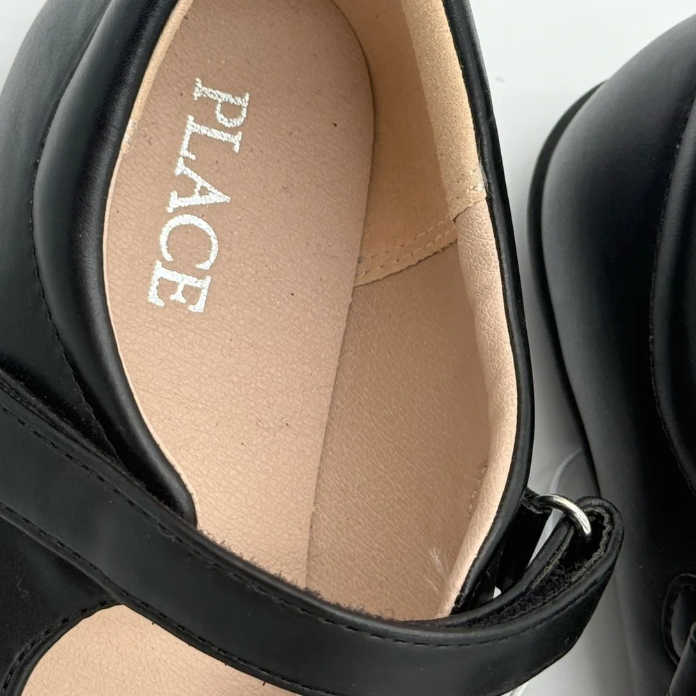 Children's‎ Place Girls Black Cat Mary Jane Shoes NEW Size 2